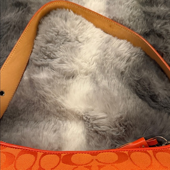 COACH Rare Vintage Y2K Orange Shoulder Bag - Picture 9 of 12